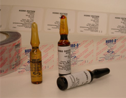 etiquetas adhesivas para ampolletas impresas con Flexografa HR